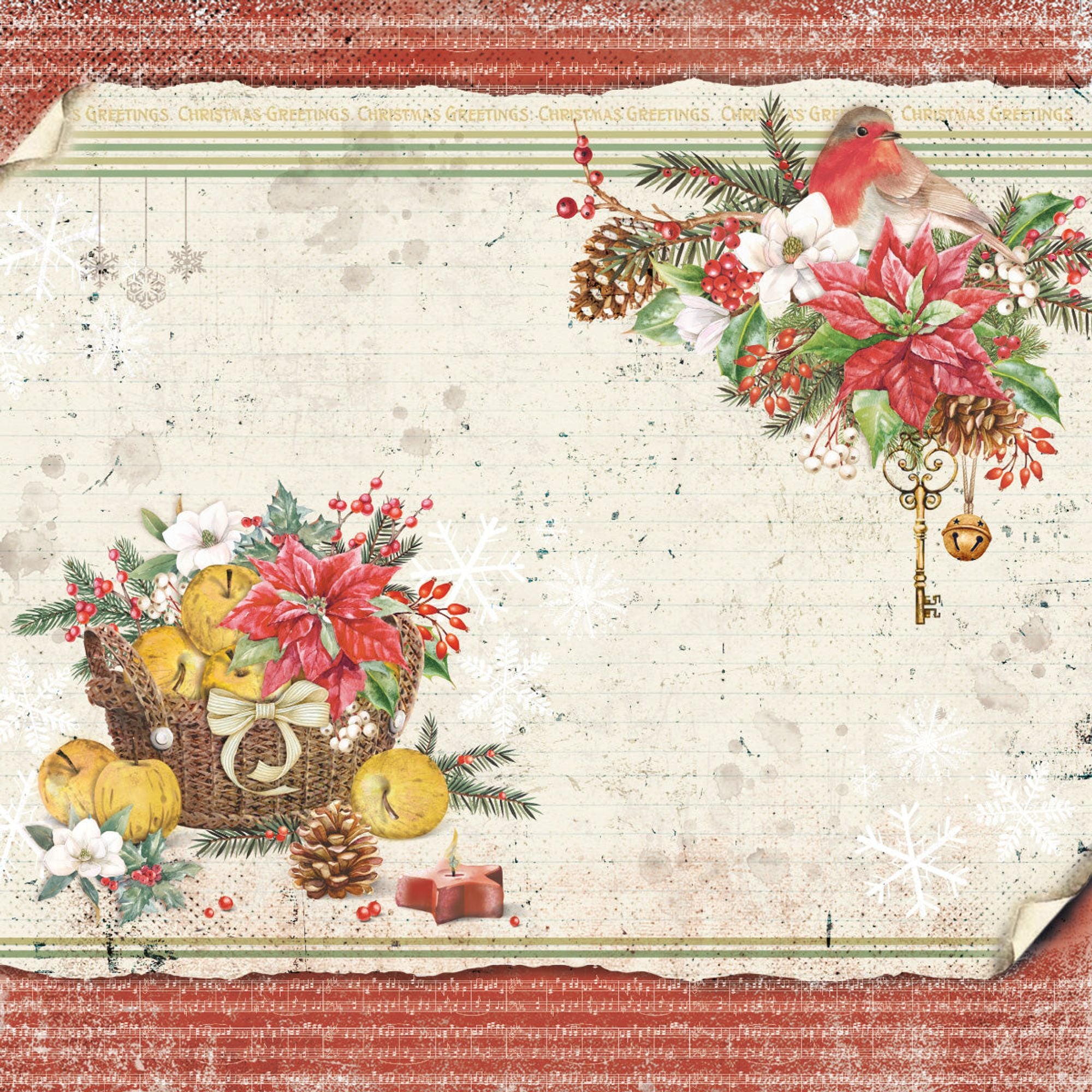 Christmas Vibes Pad 12x12 12/Pkg