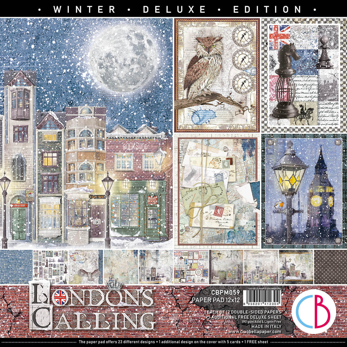 London's Calling Pad 12x12 12/Pkg + 1 Free deluxe sheet