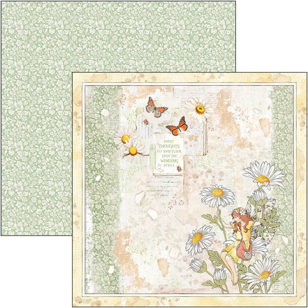 Ciao Bella Enchanted Land Paper Pad 12"x12" 12/Pkg