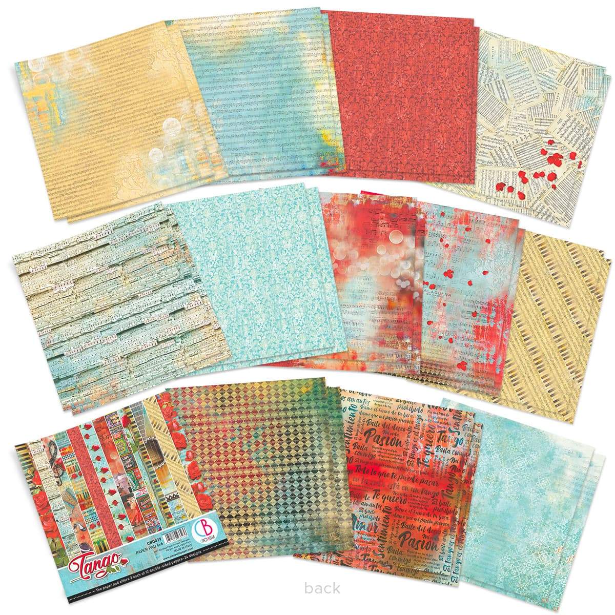 Ciao Bella Tango Paper Pad 6"x6" 24/Pkg