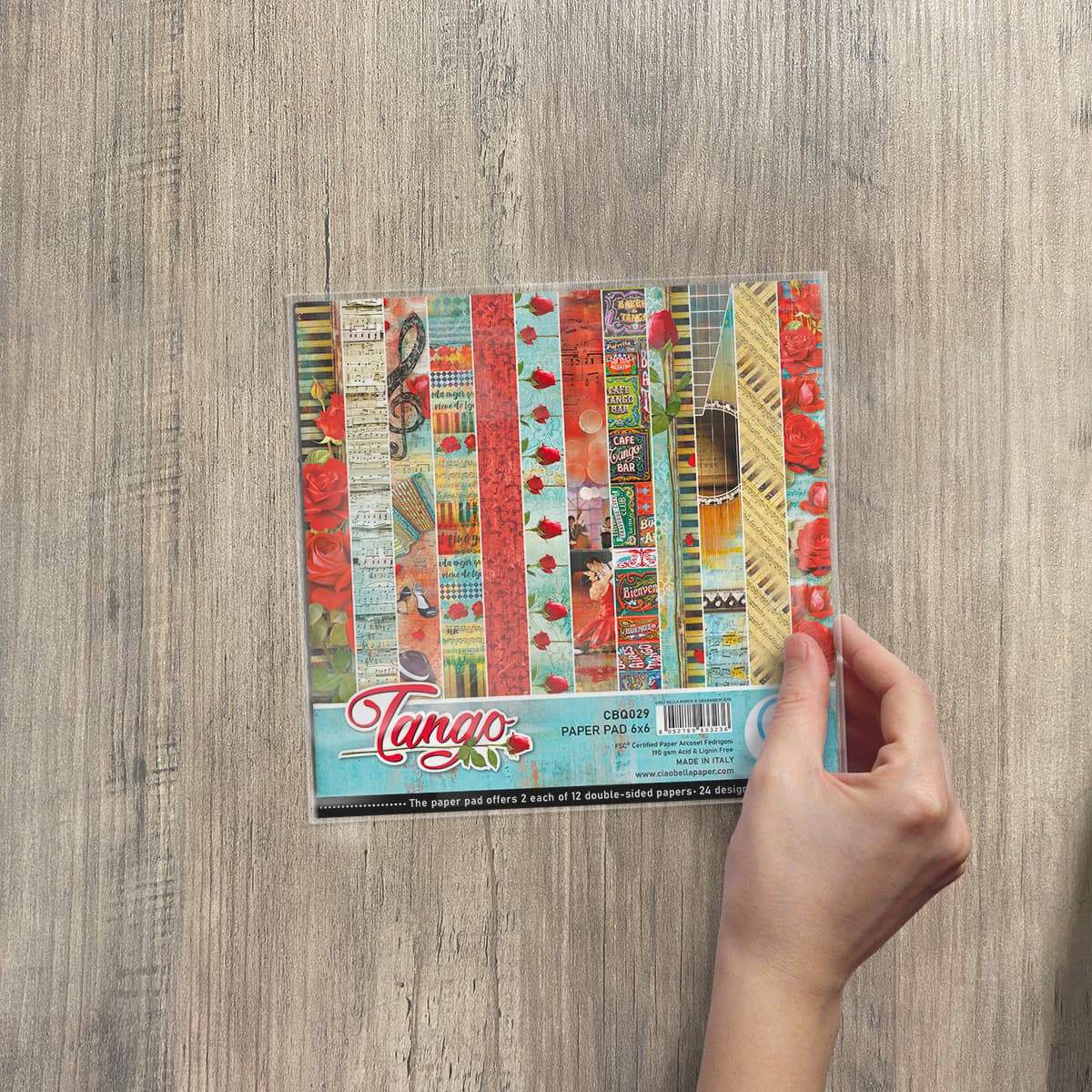 Ciao Bella Tango Paper Pad 6"x6" 24/Pkg