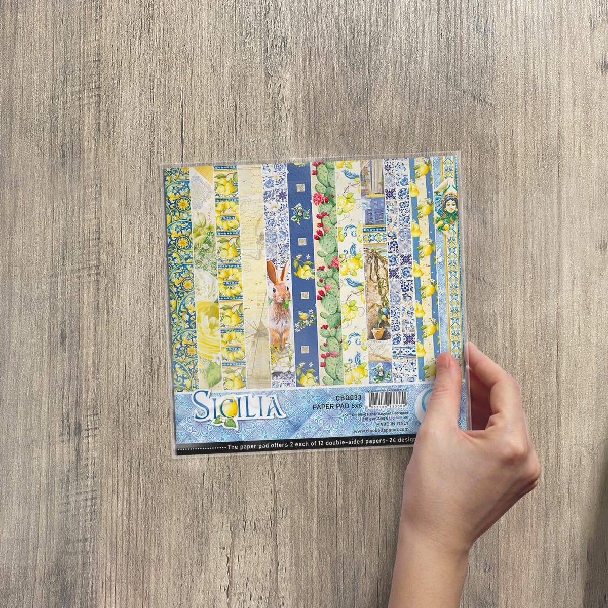 Ciao Bella Sicilia Paper Pad 6"x6" 24/Pkg