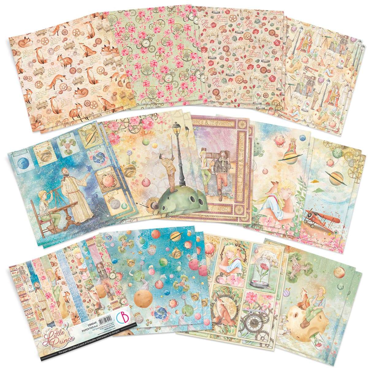 Ciao Bella The Little Prince Paper Pad 6"x6" 24/Pkg