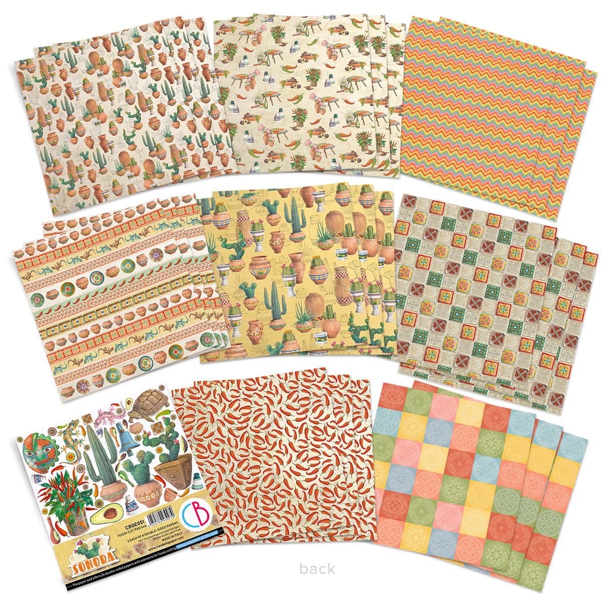 Ciao Bella Sonora Fussy Cut Pad 6"x6" 24/Pkg