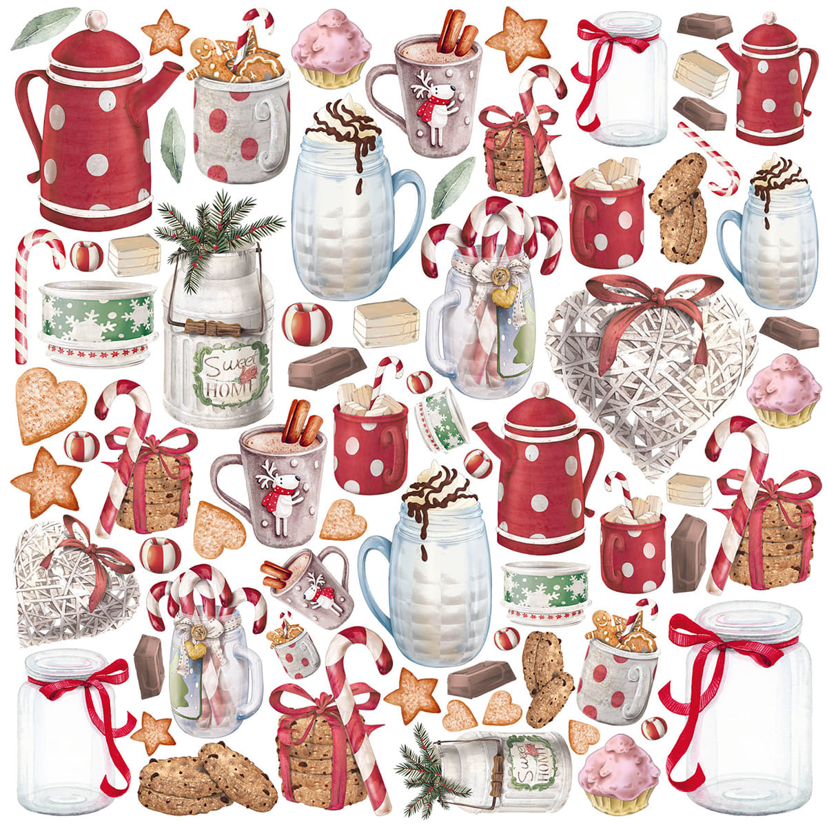 Christmas Vibes Pad 6x6 24/Pkg