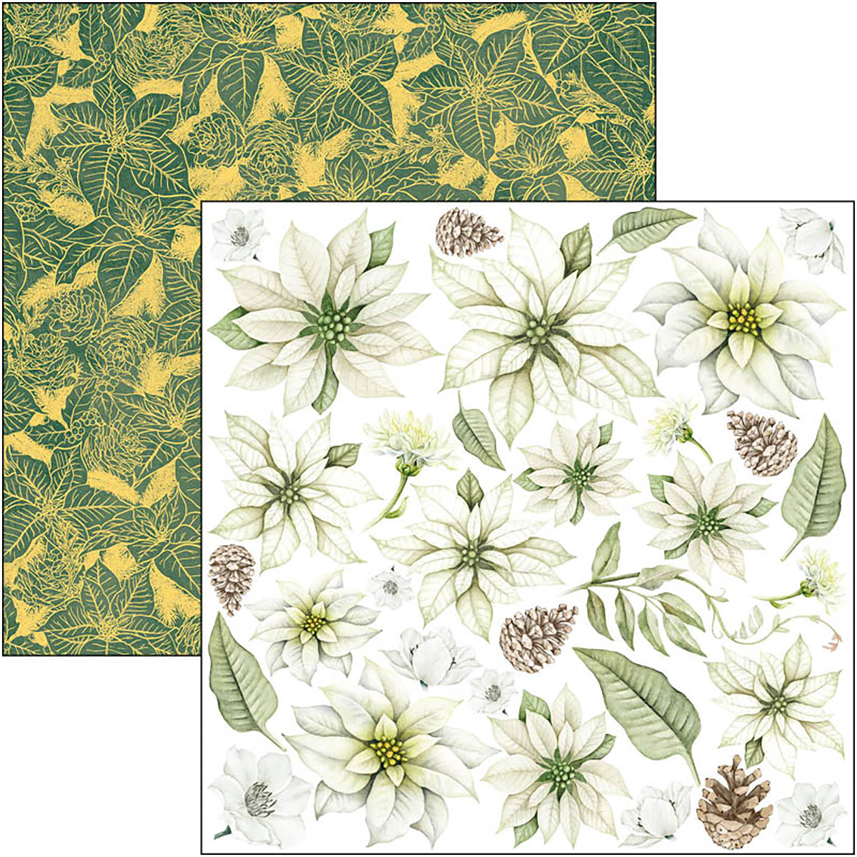Ciao Bella Sparkling Christmas Fussy Cut Pad 6"x6" 24/Pkg