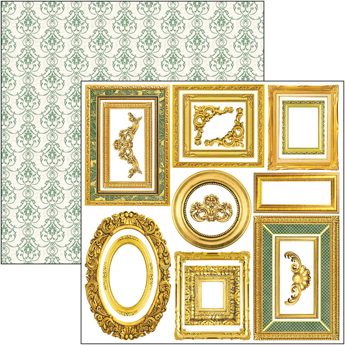 Ciao Bella Sparkling Christmas Fussy Cut Pad 6"x6" 24/Pkg