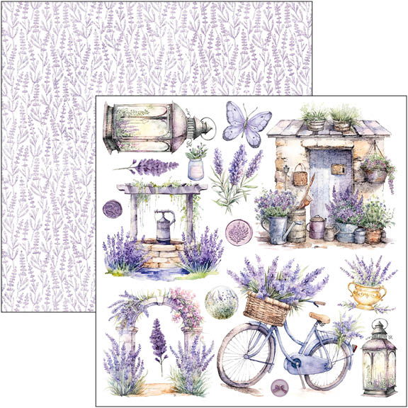 Morning In Provence Fussy Cut Pad 6"x6" 24/Pkg
