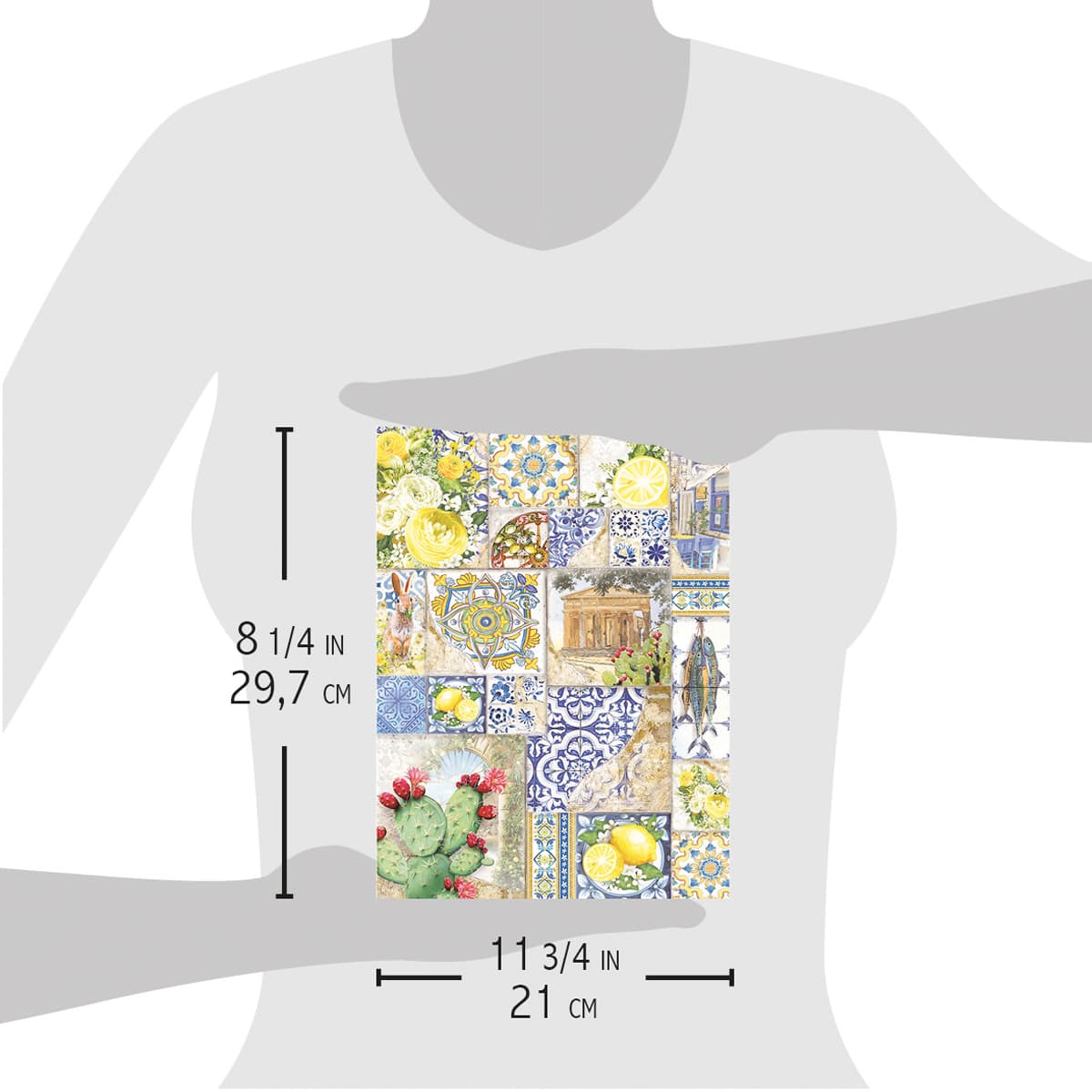 Ciao Bella Rice Paper A4 Ceramica di Caltagirone