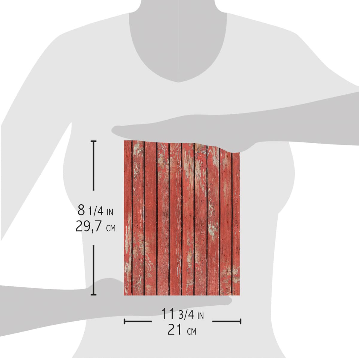 Ciao Bella Rice Paper A4 Red Wood