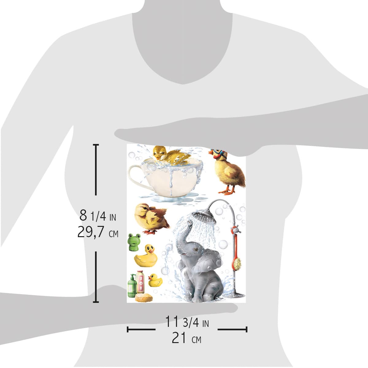 Ciao Bella Rice Paper A4 It's Bath Time