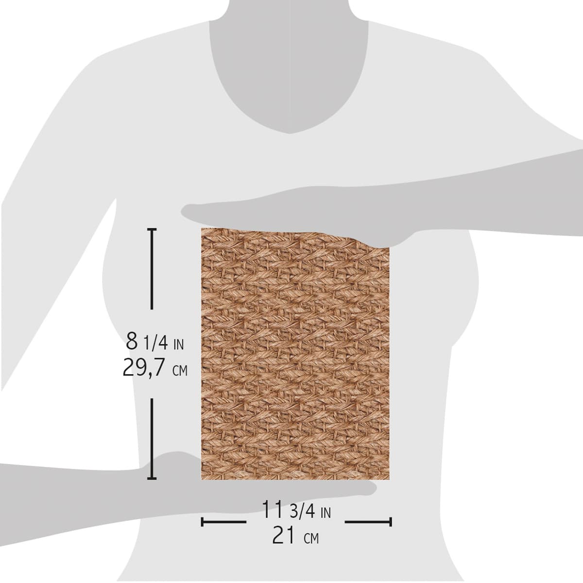 Ciao Bella Rice Paper A4 Woven Basket