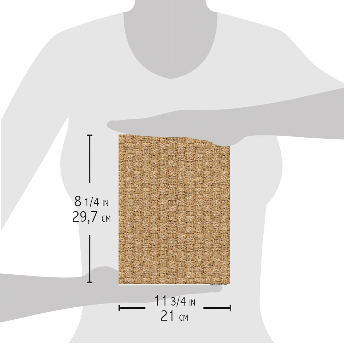 Ciao Bella Rice Paper A4 Seagrass Basket