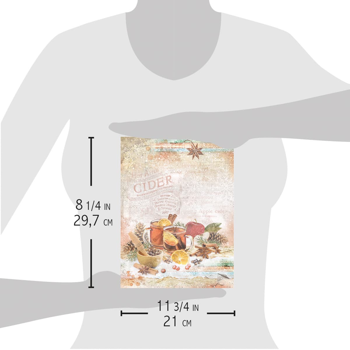 Ciao Bella Rice Paper A4 Hot Apple Cider