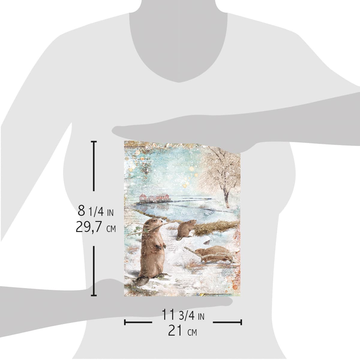 Ciao Bella Rice Paper A4 Beavers Tree Farm