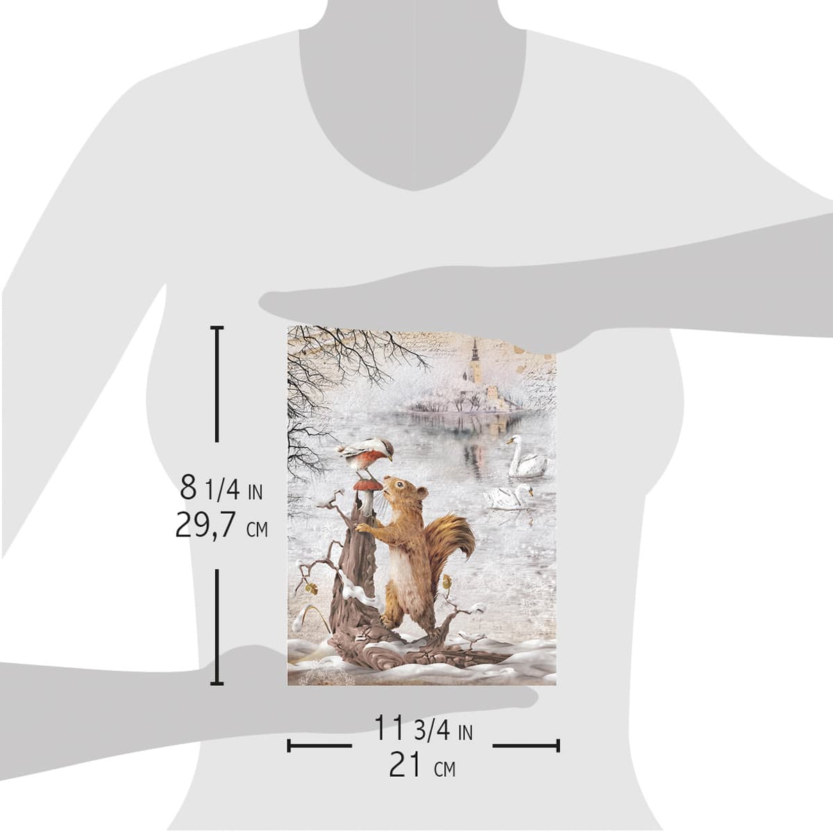 Ciao Bella Rice Paper A4 Winter Friends