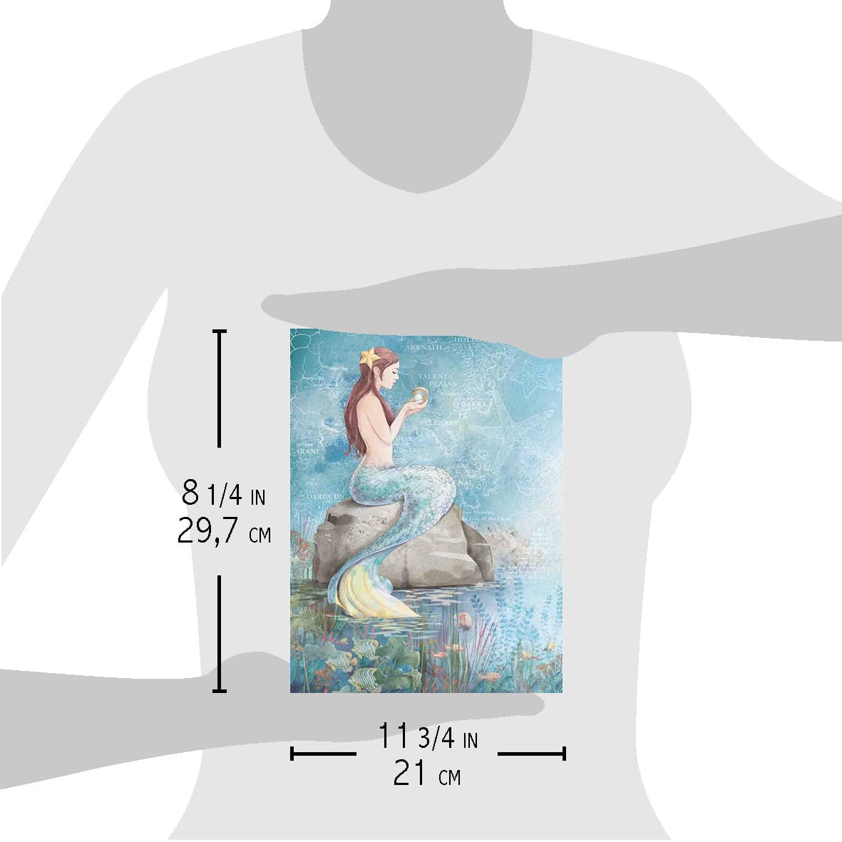 Ciao Bella Rice Paper A4 Mermaid's Secret