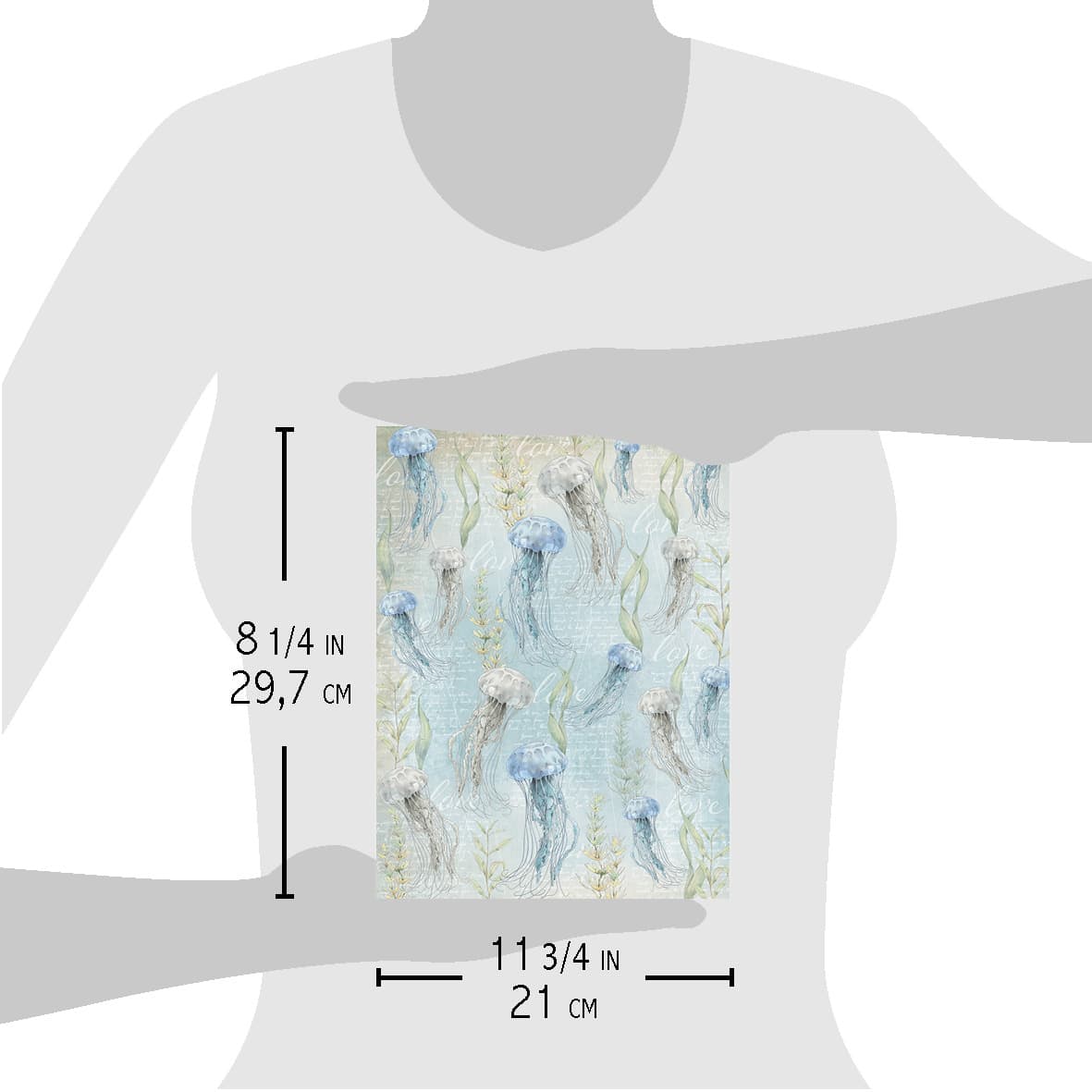 Ciao Bella Rice Paper A4 Jellyfish Dance