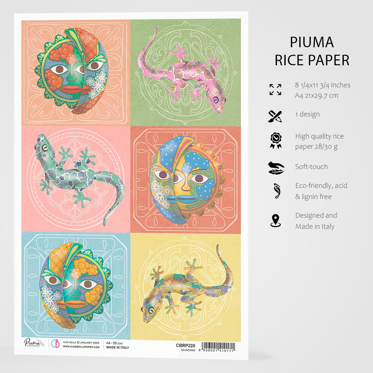 Ciao Bella Rice Paper A4 Talaveras
