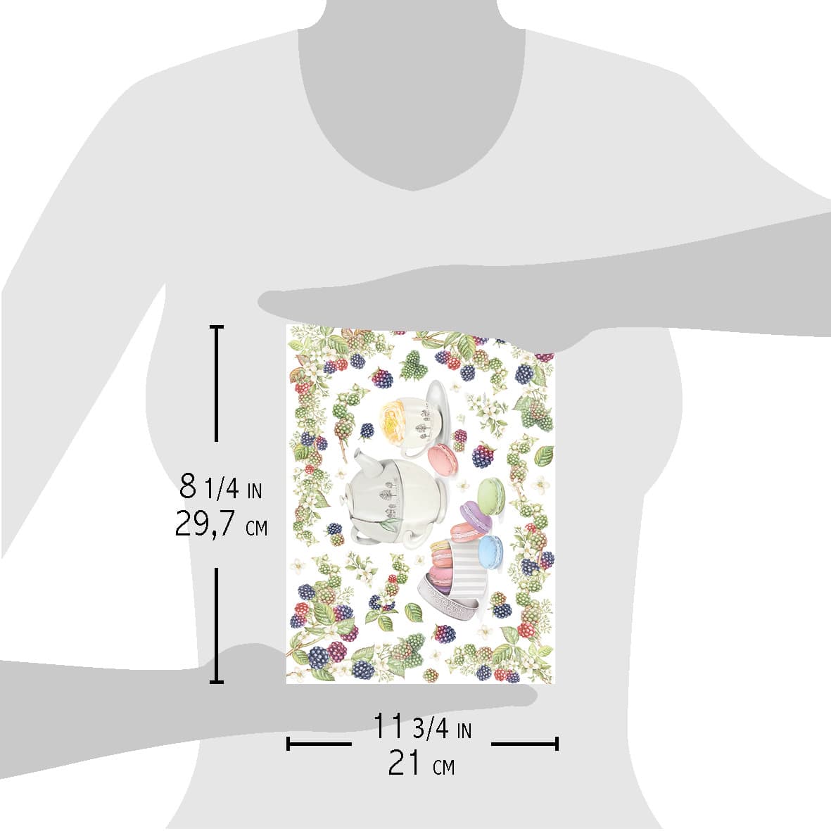 Ciao Bella Rice Paper A4 Tea Break With Macarons