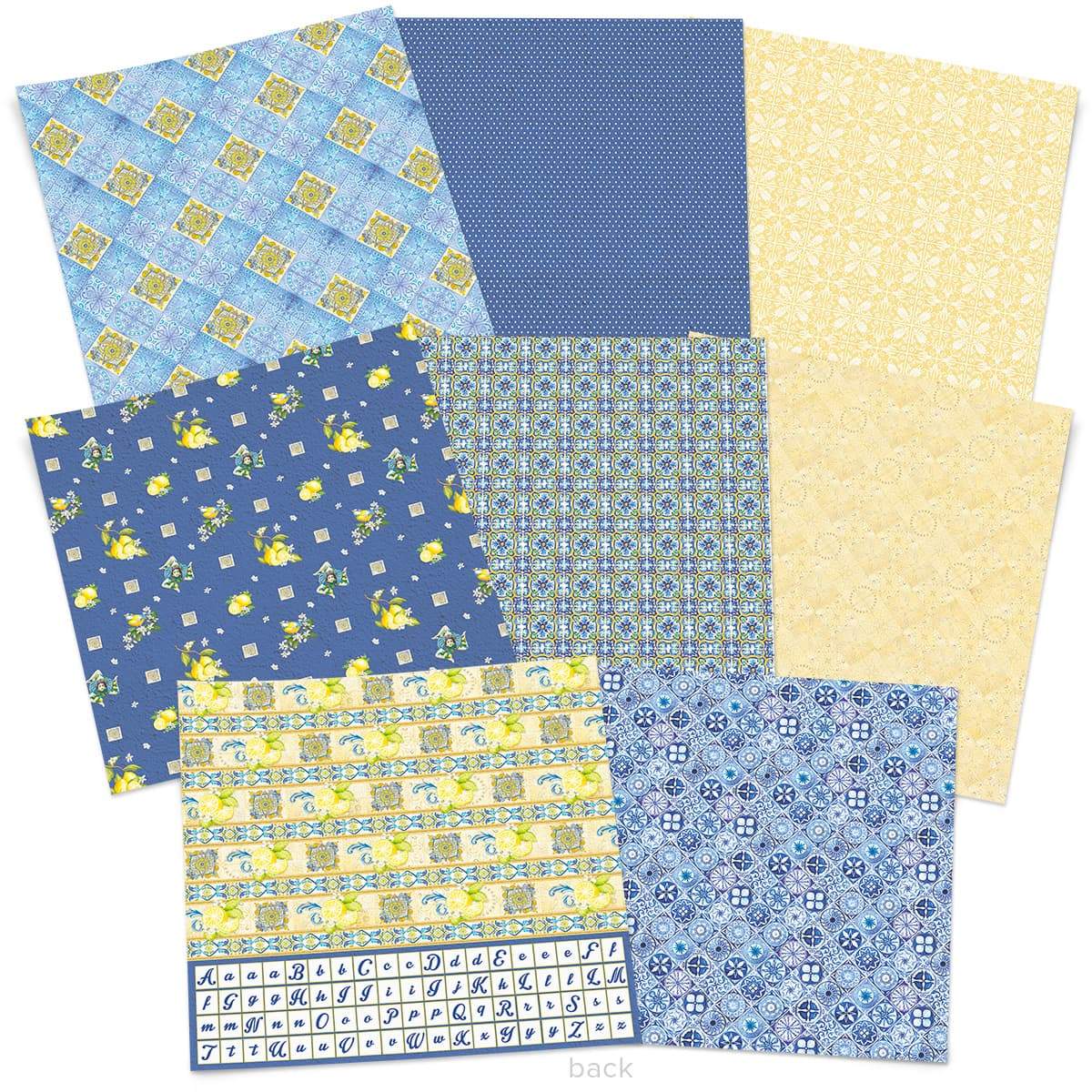 Ciao Bella Sicilia Patterns Pad 12"x12" 8/Pkg