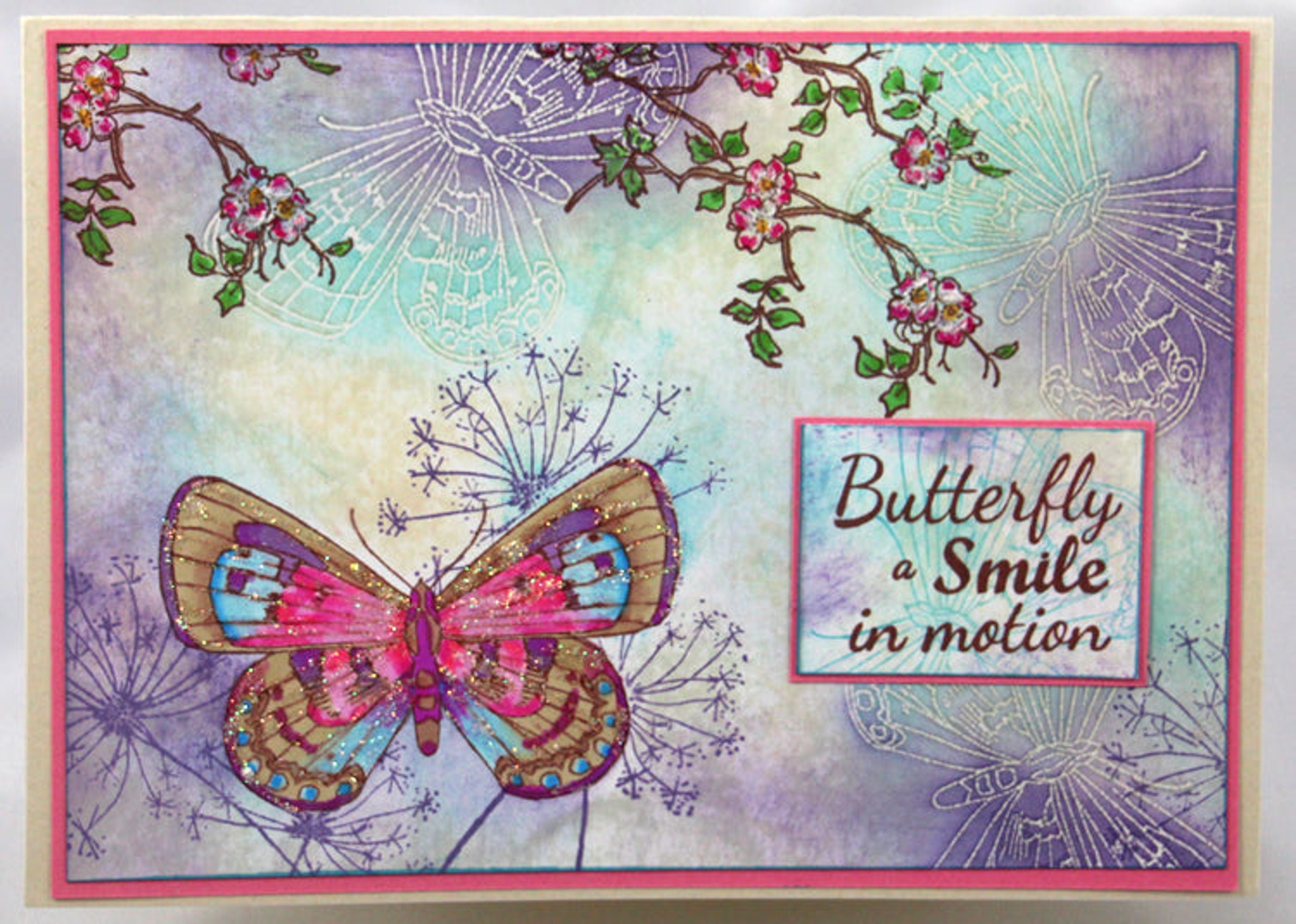 Frog's Whiskers Ink Stamp - Butterfly Smile