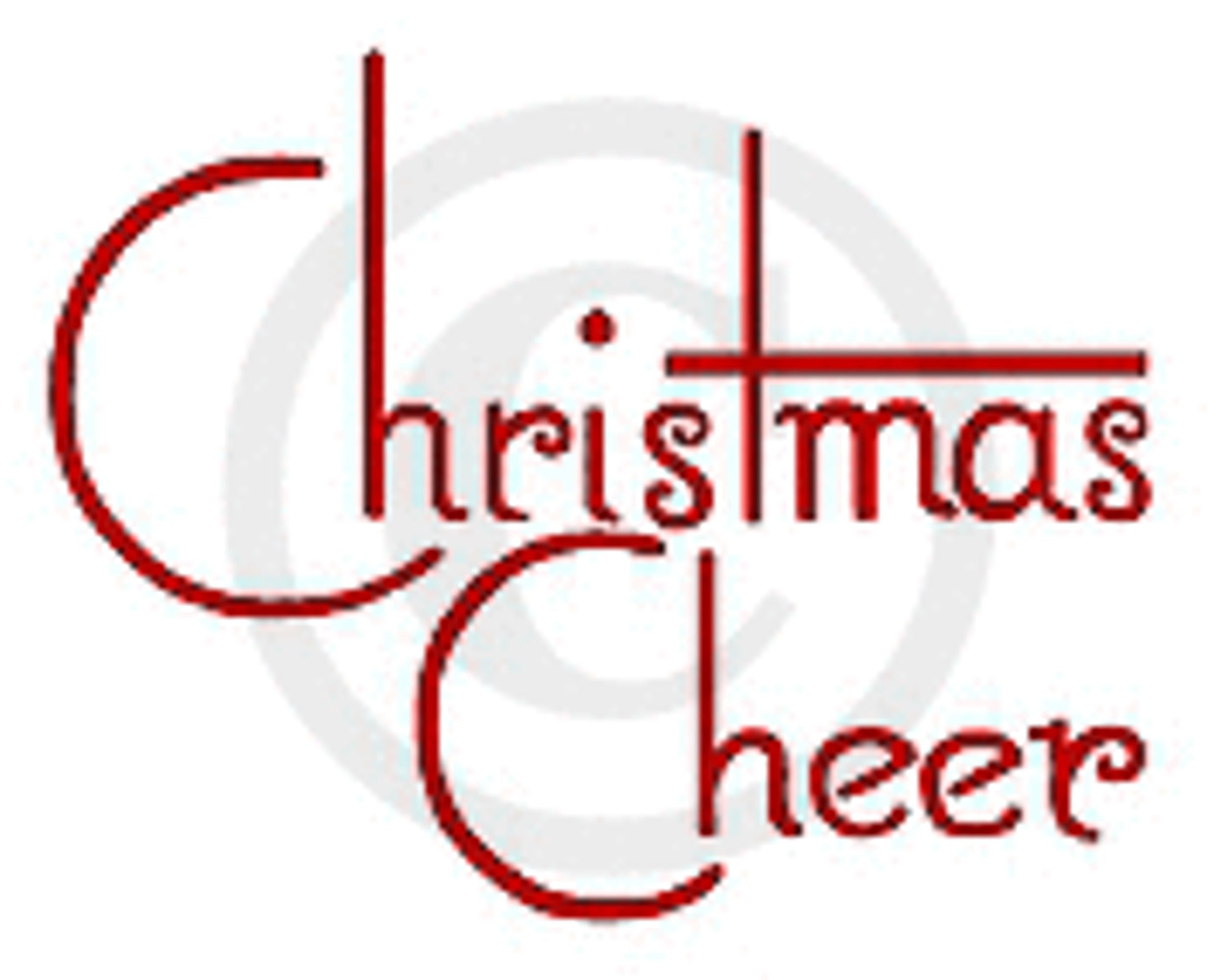 Christmas Cheer Rubber Cling Stamp