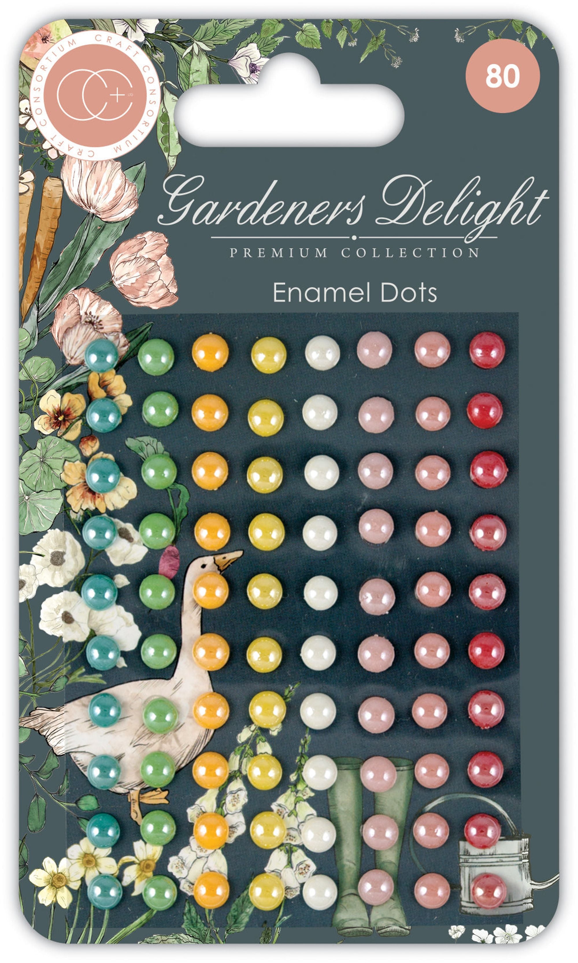 Craft Consortium Gardeners Delight - Enamel Dots