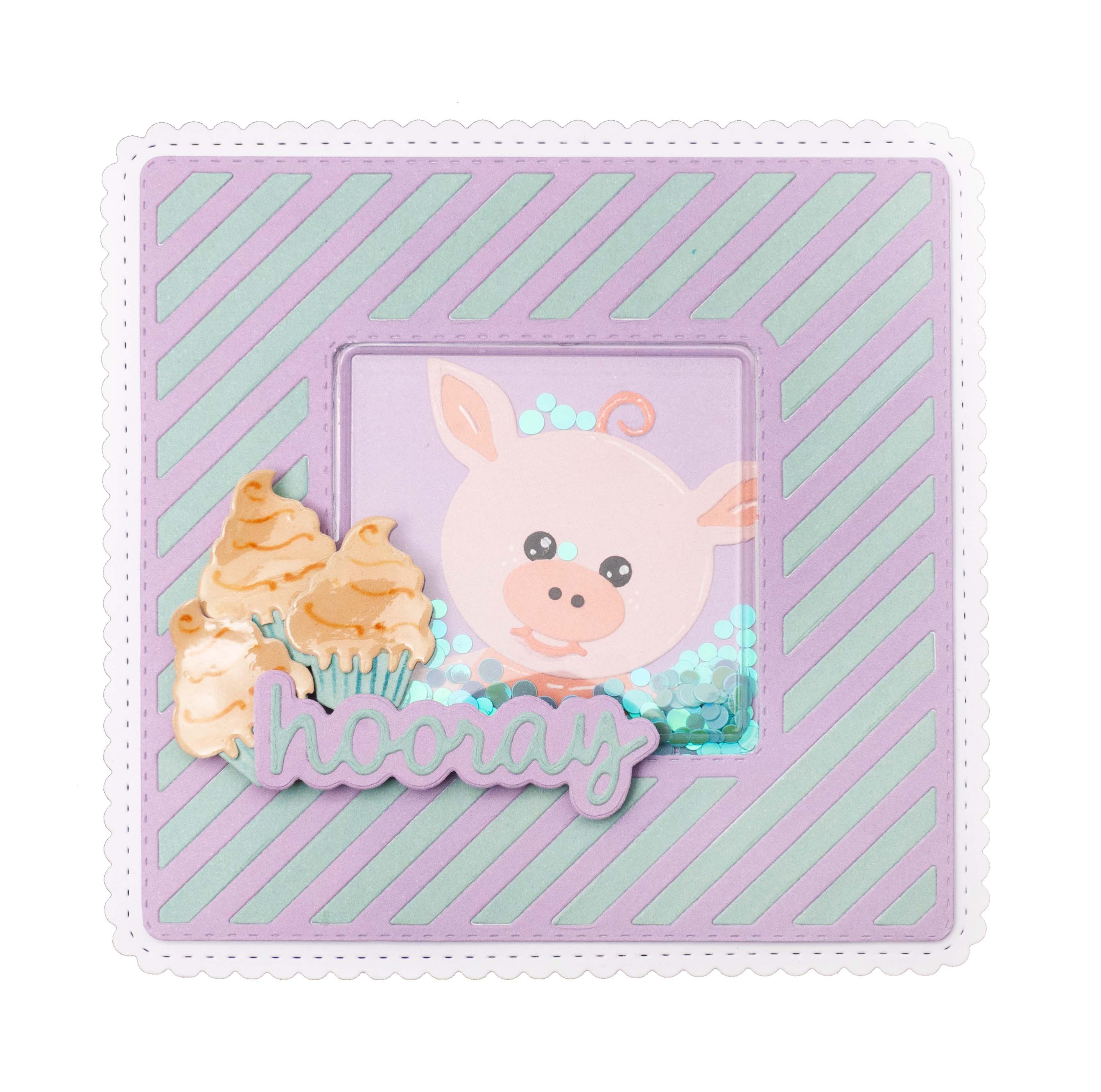 CCL Cutting Die Square Shaker Essentials 148x148x1mm 4 PC nr.175