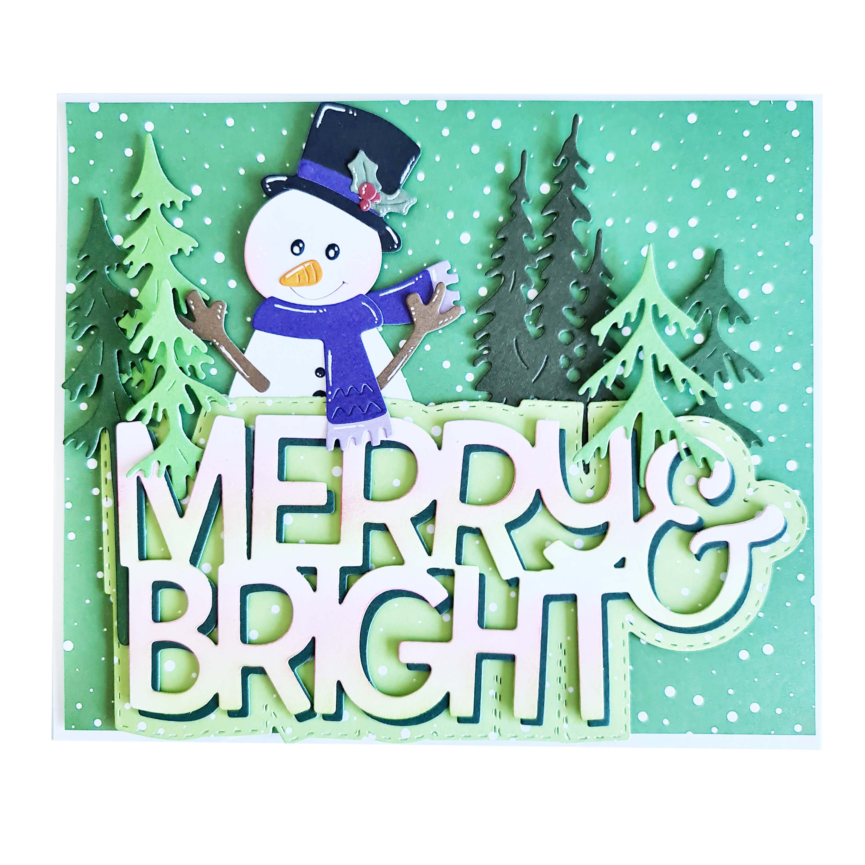 CCL Cutting Die Wordz XL Merry And Bright Essentials 77x158x1mm 4 PC nr.687