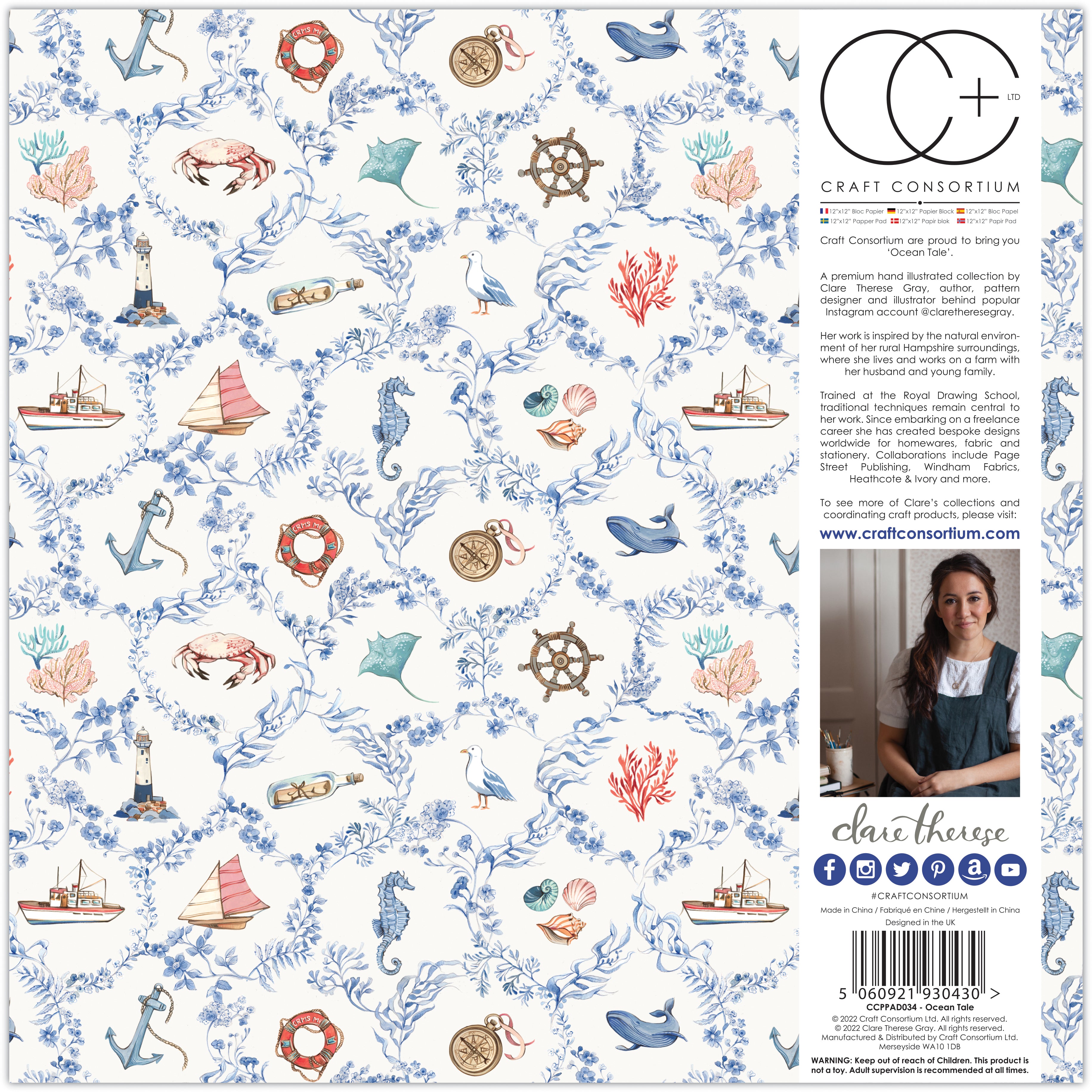 Craft Consortium Ocean Tale - 12x12 Paper Pad