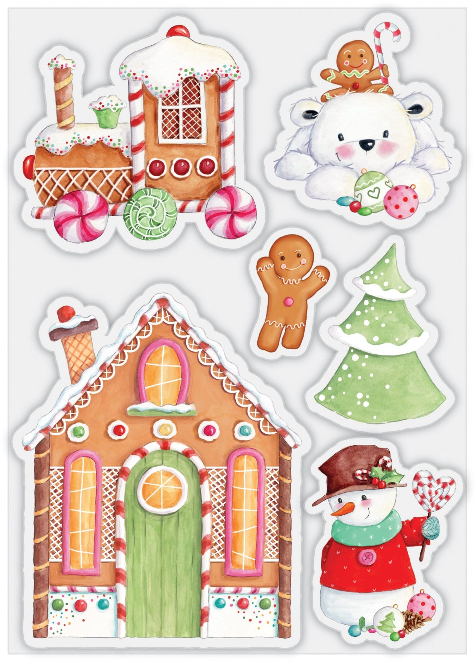 Craft Consortium Candy Christmas - Stamp Set - Candy