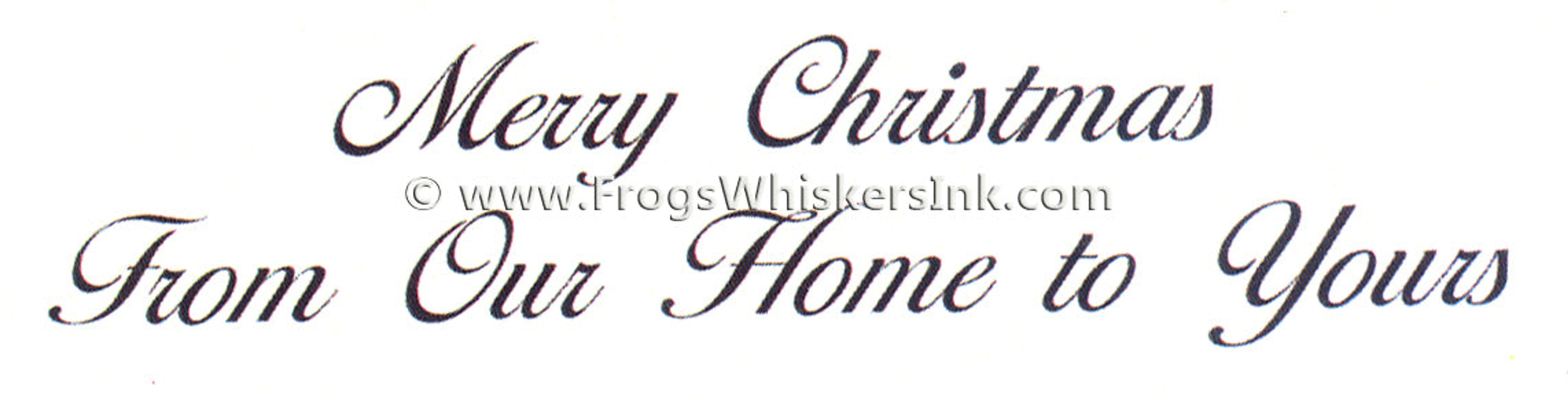 Frog's Whiskers Ink Stamps - Merry Christmas