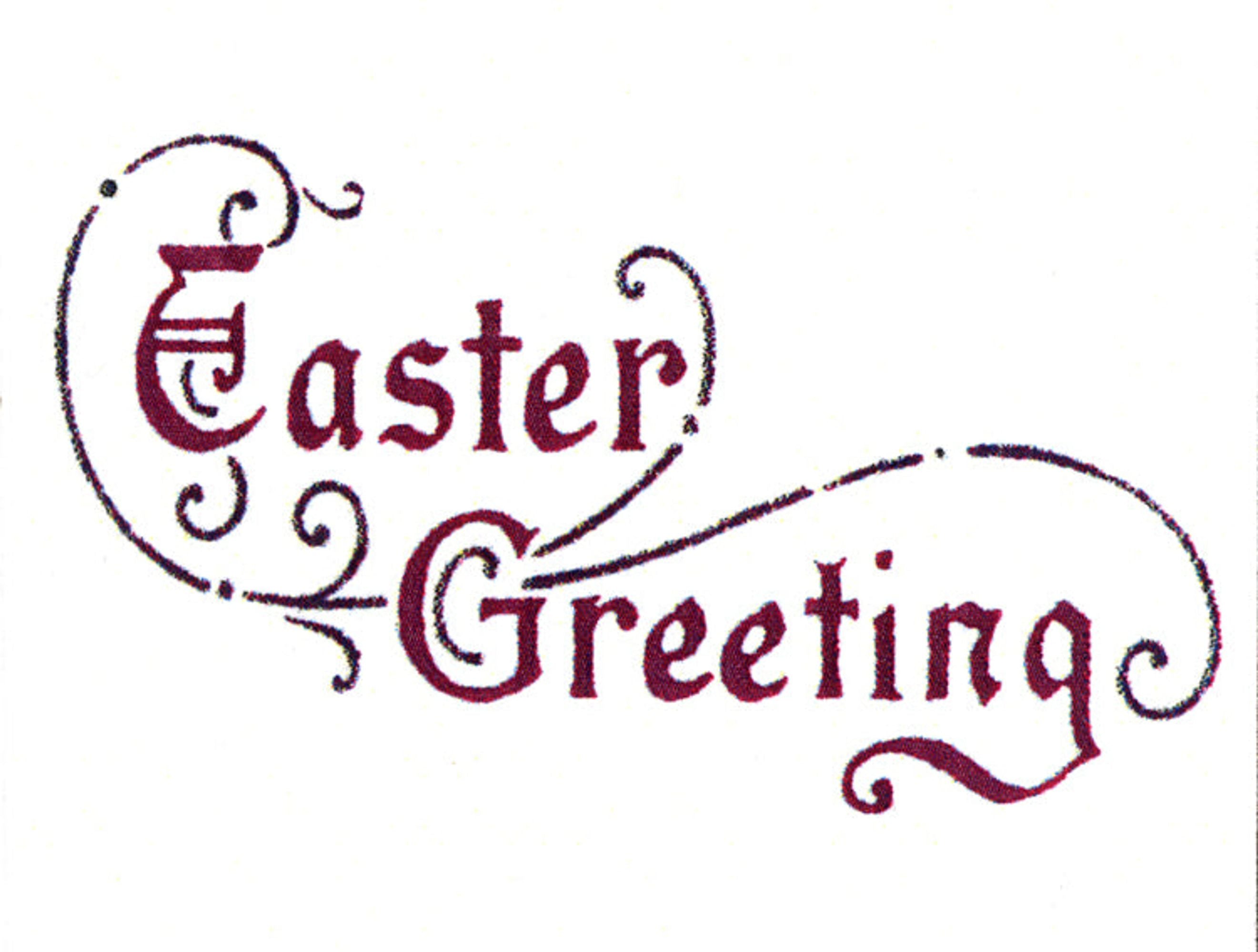 Frog's Whiskers Ink Stamp - Easter Greeting