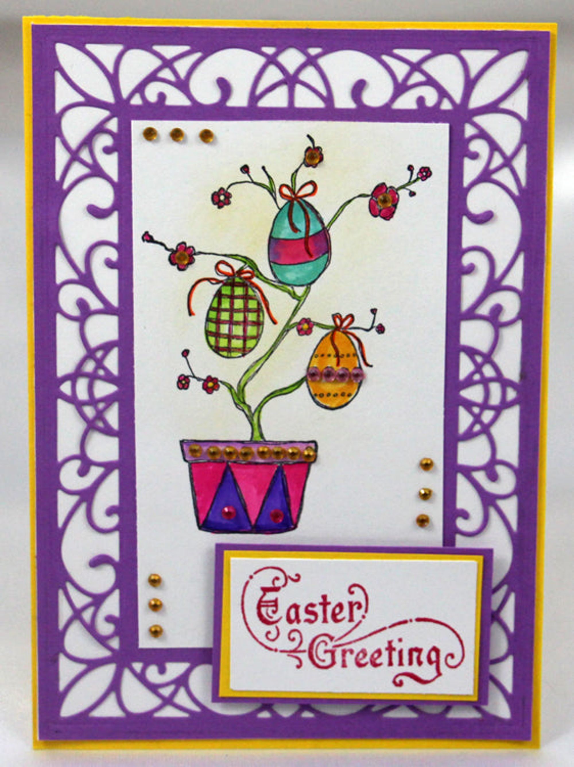 Frog's Whiskers Ink Stamp - Easter Greeting