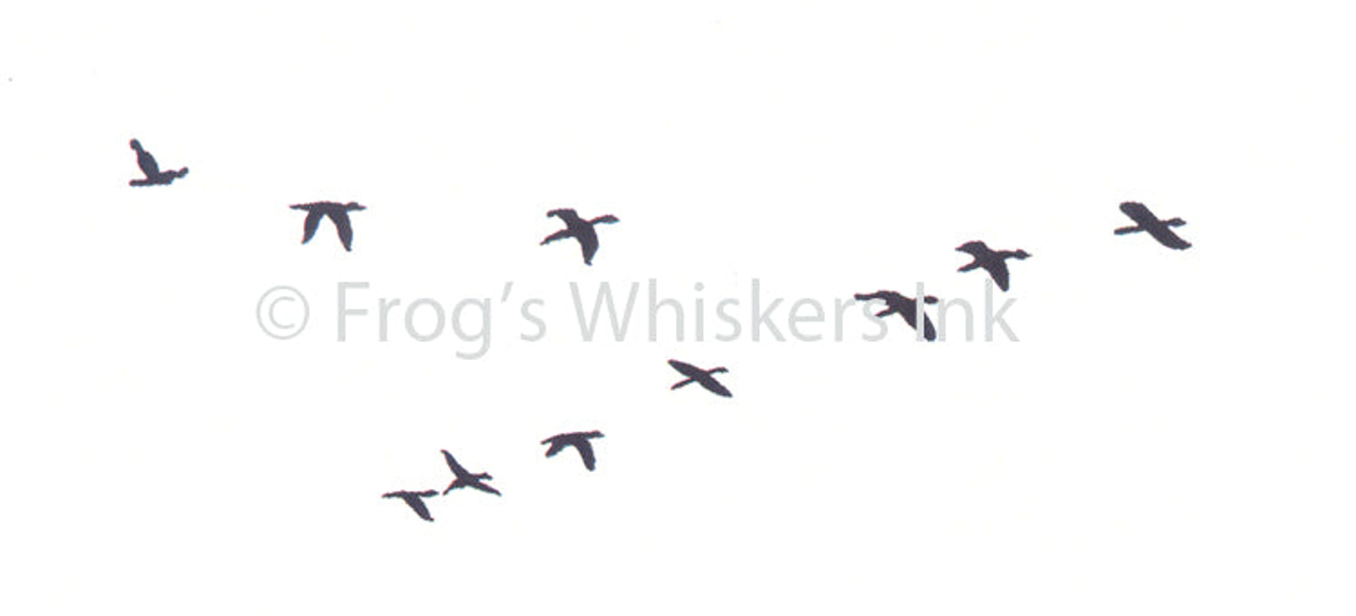 Frog's Whiskers Stamps - Flying Geese