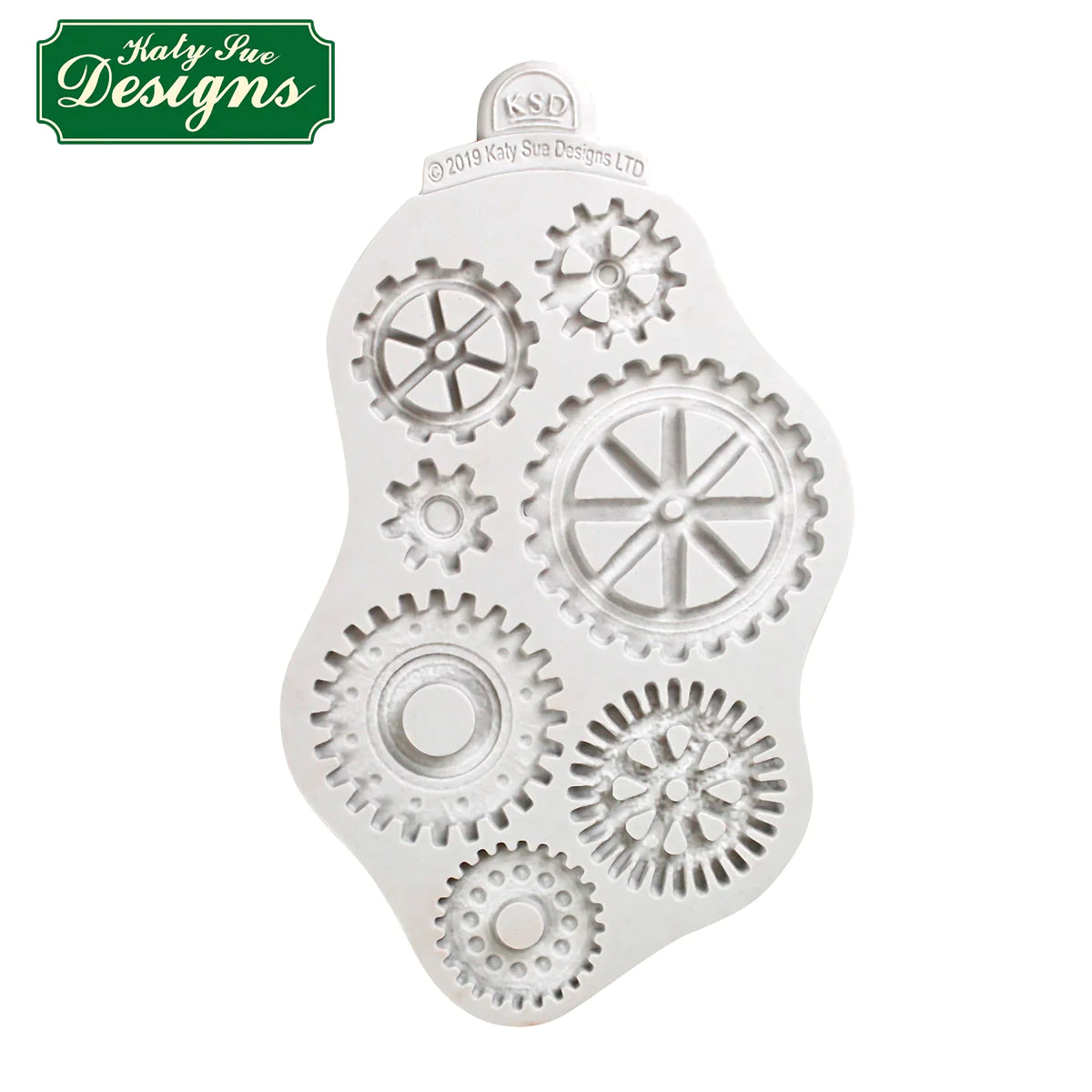 Distressed Cogs Silicone Mould