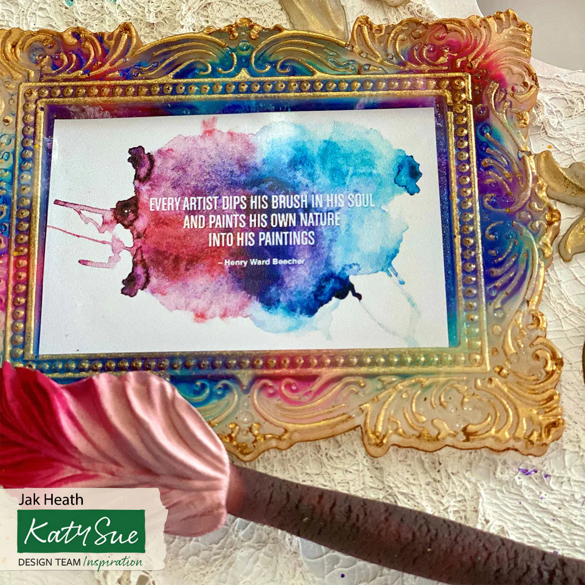 Medium Vintage Frame Silicone Mould