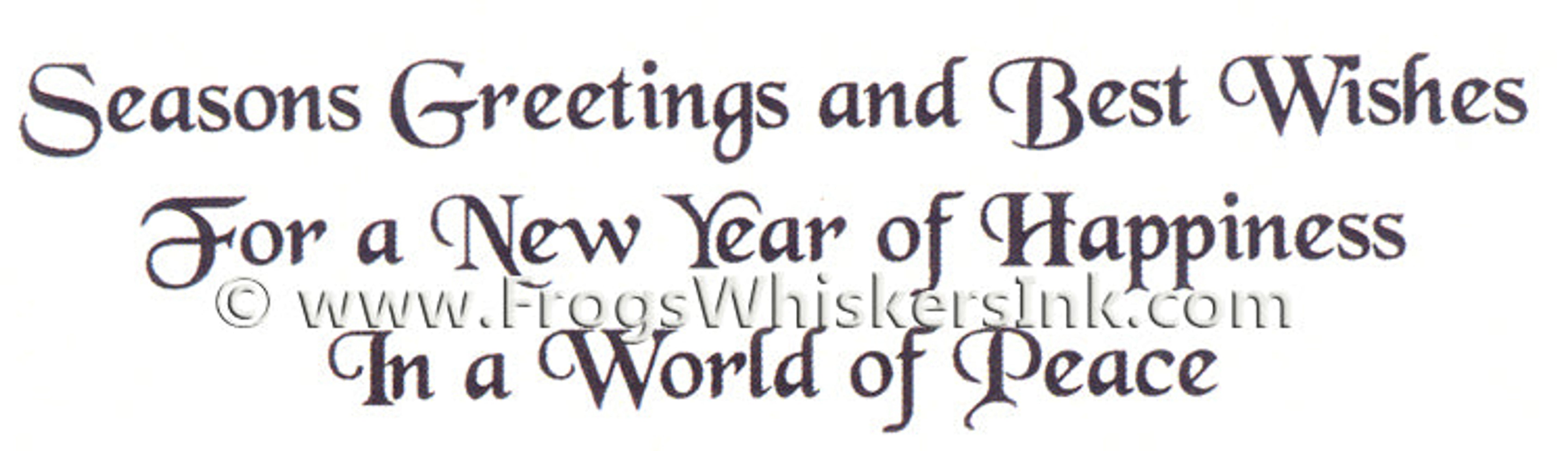Frog's Whiskers Ink Stamps - New Year of happiness