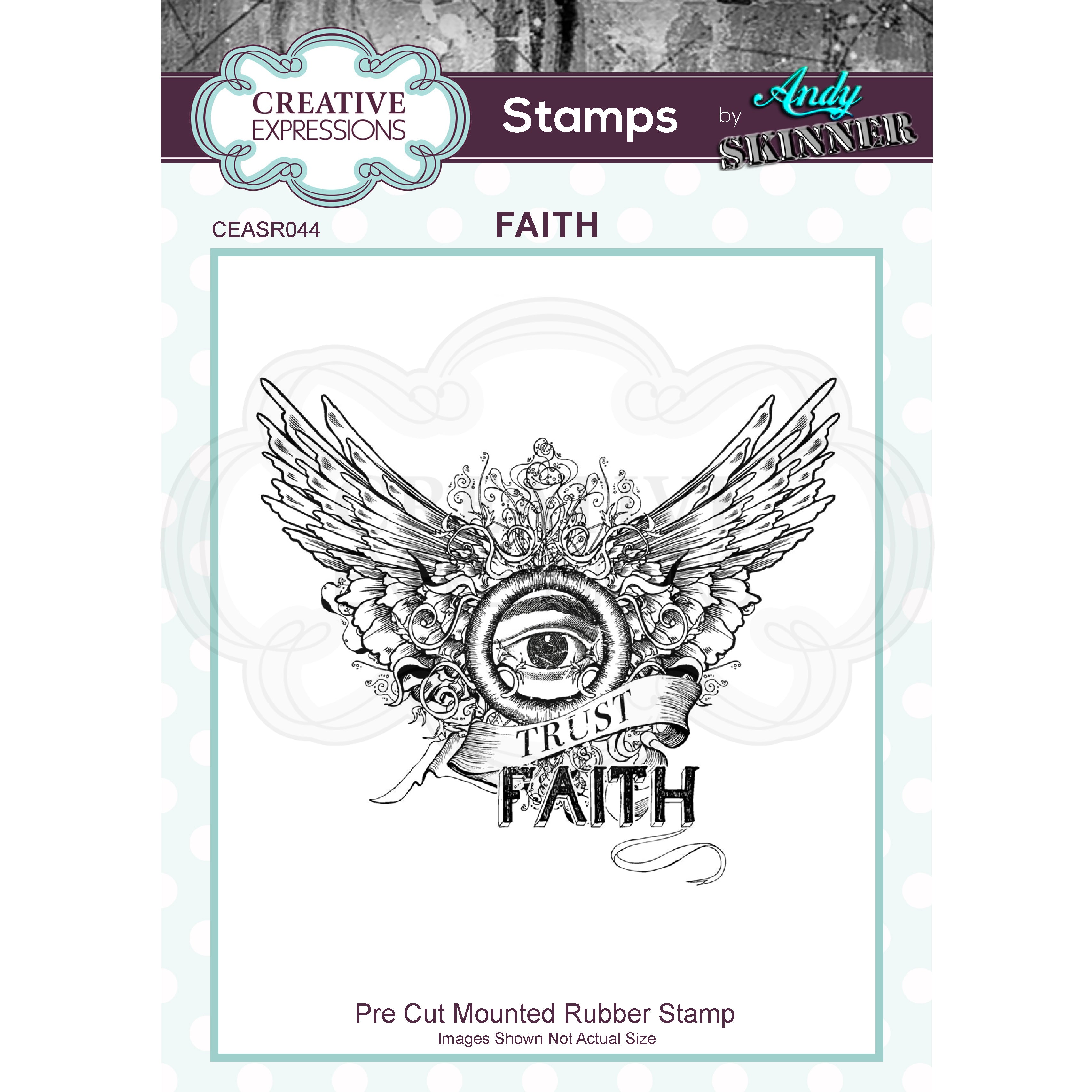 Andy Skinner Faith  Rubber Stamp
