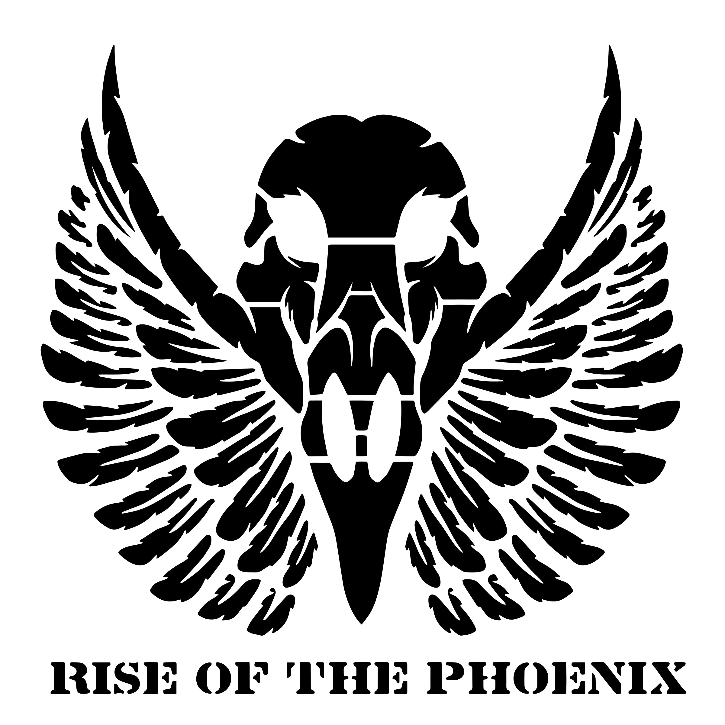 Creative Expressions Andy Skinner Rise Of The Phoenix 8 in x 8 in Stencil