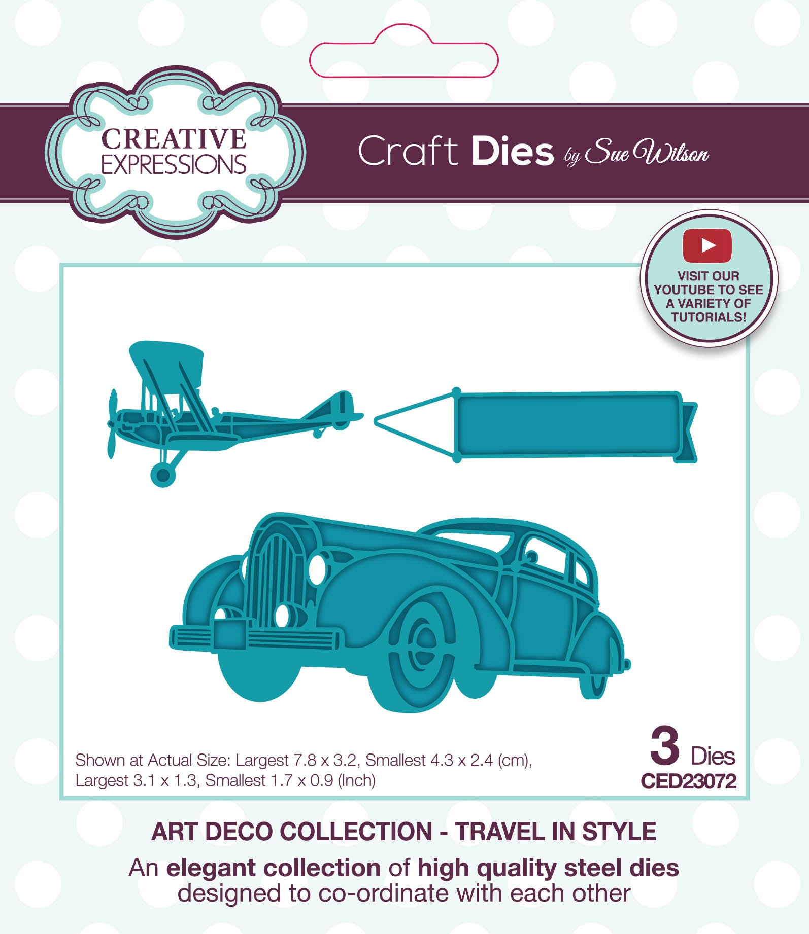 Creative Expressions Sue Wilson Art Deco Travel In Style Craft Die
