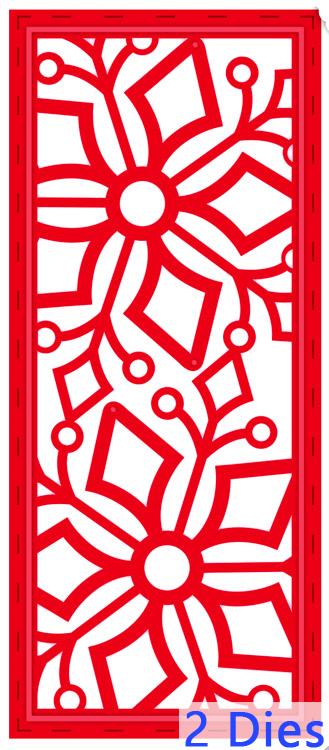 Festive Collection Stitched Snowflake Striplet