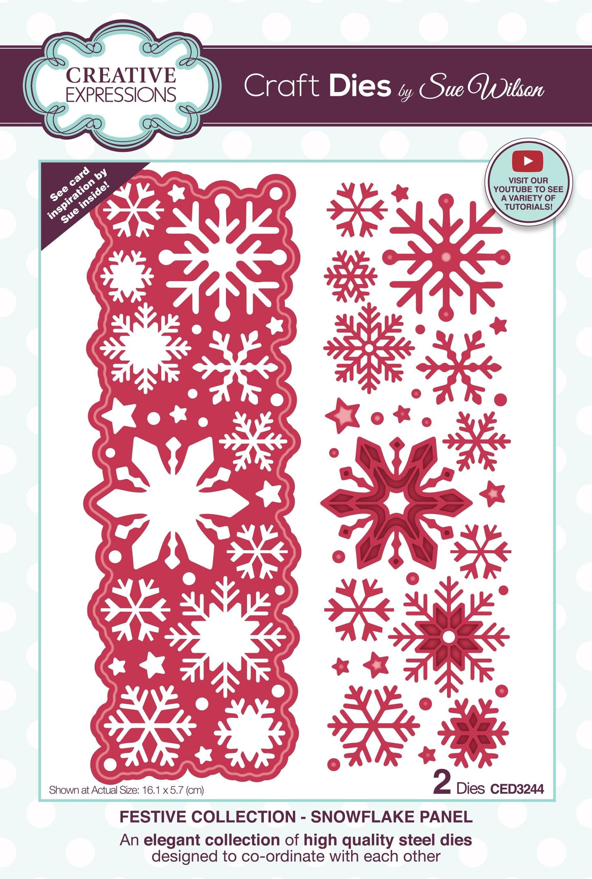 Creative Expressions Sue Wilson Festive Snowflake Panel Craft Die