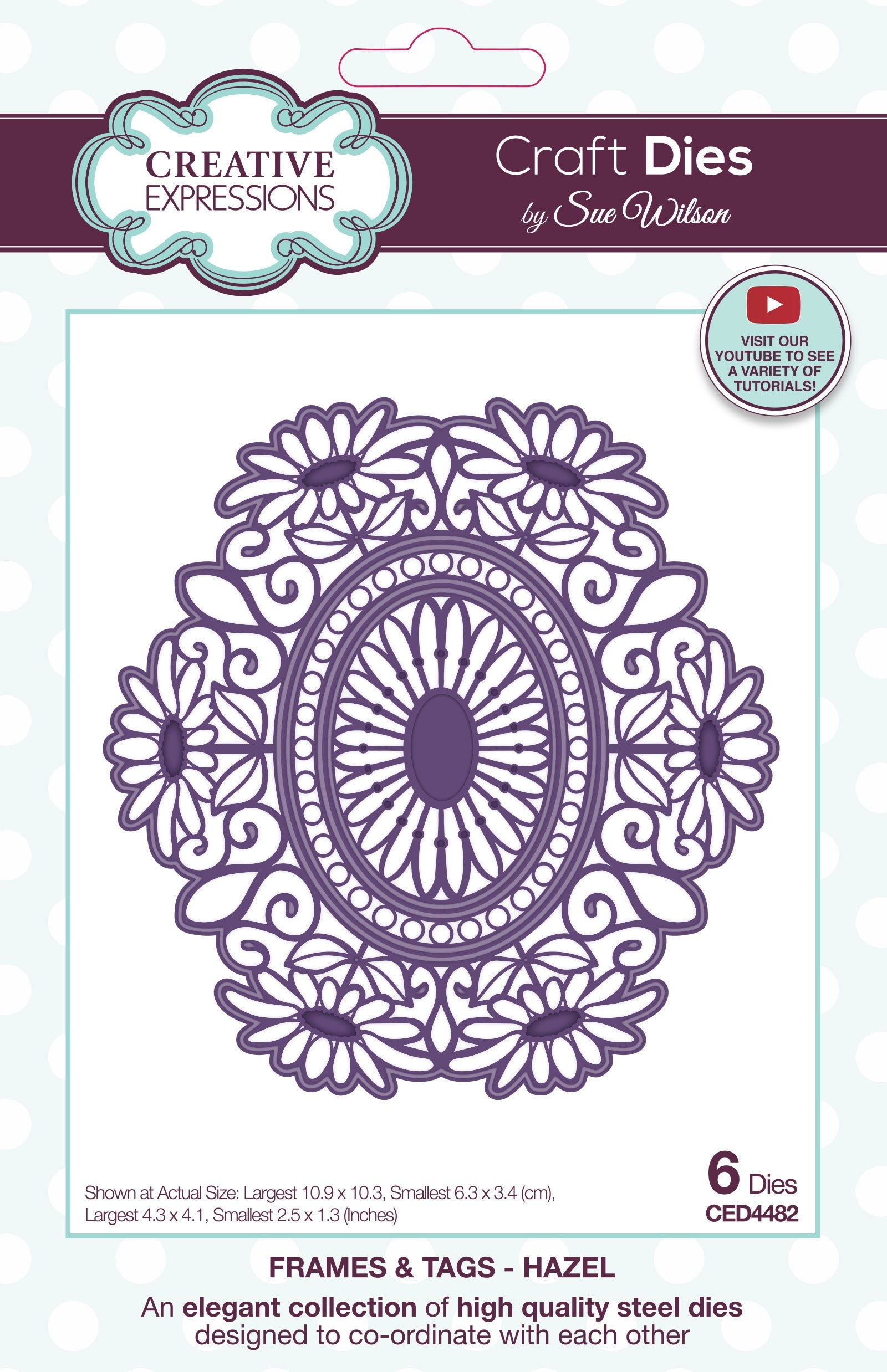 Creative Expressions Sue Wilson Frames & Tags Hazel Craft Die
