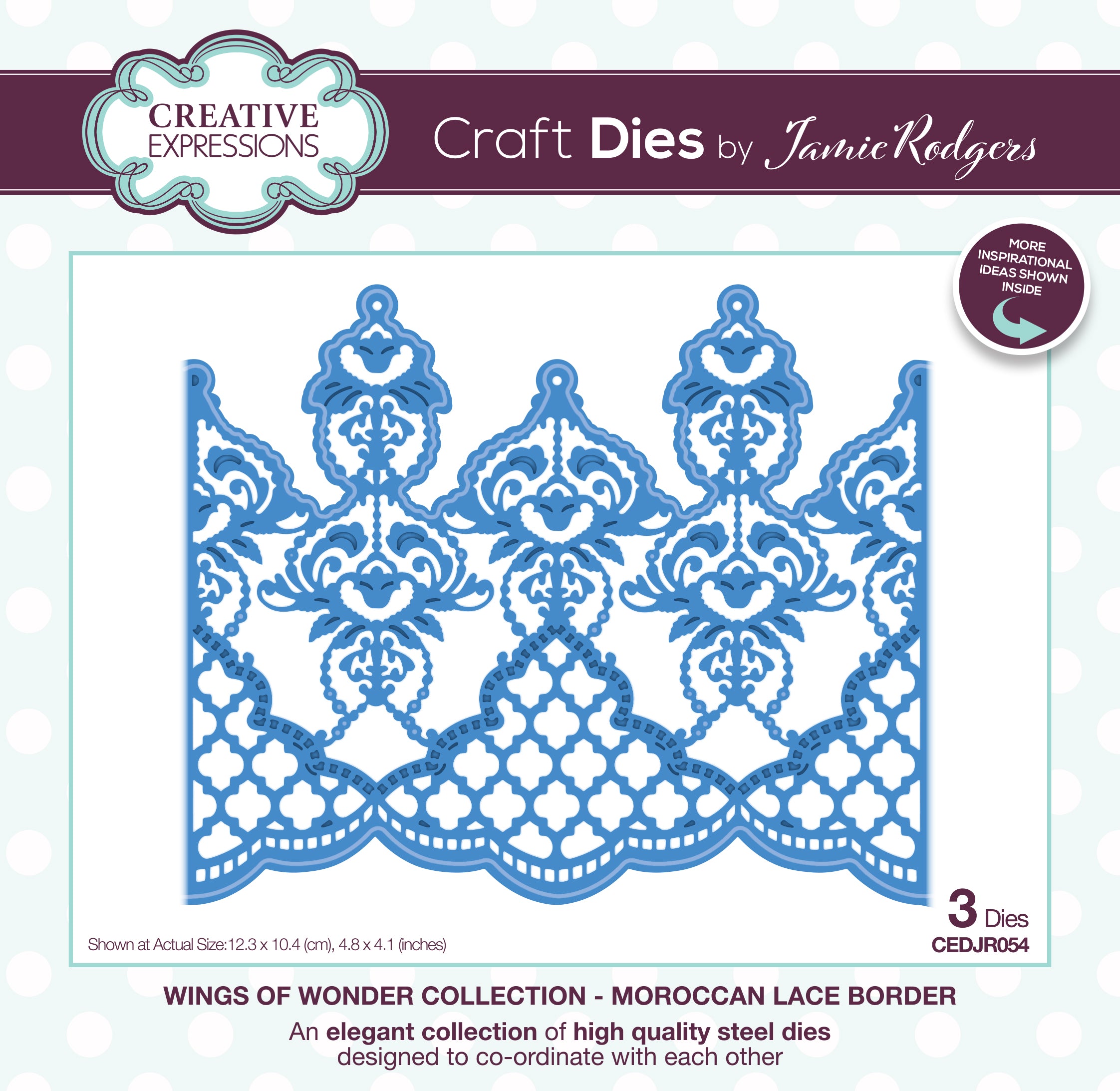 Creative Expressions Jamie Rodgers Moroccan Lace Border Craft Die