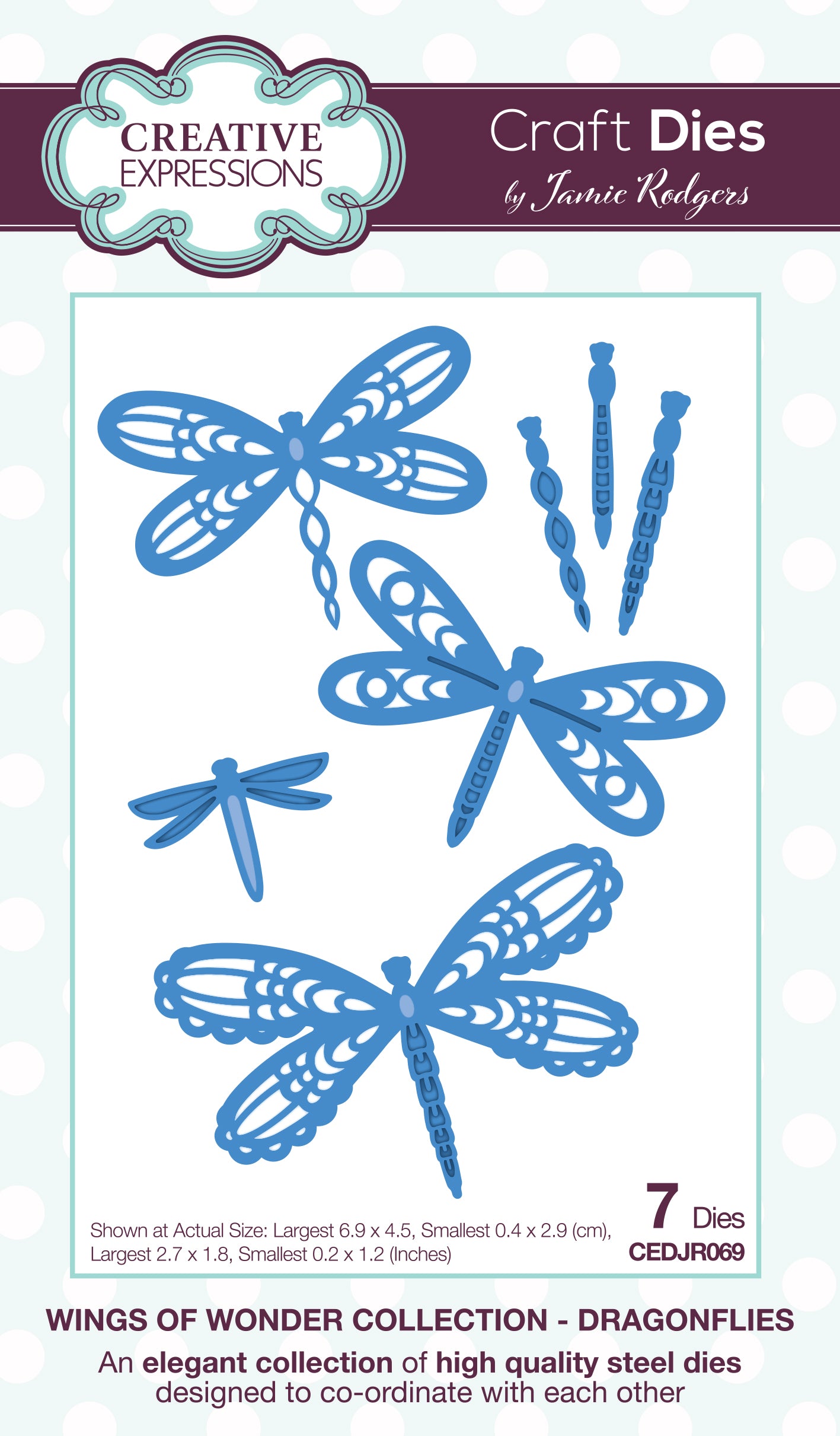 Creative Expressions Jamie Rodgers Dragonflies Craft Die