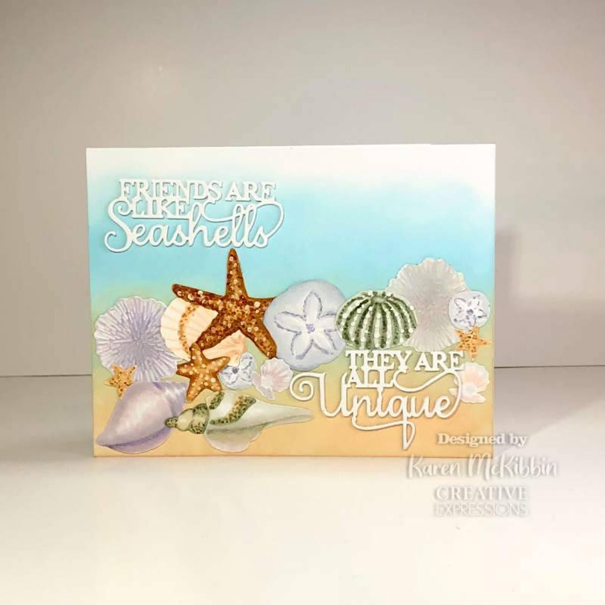 Creative Expressions Sue Wilson Mini Expressions Duo Friends Are Like Seashells Craft Die