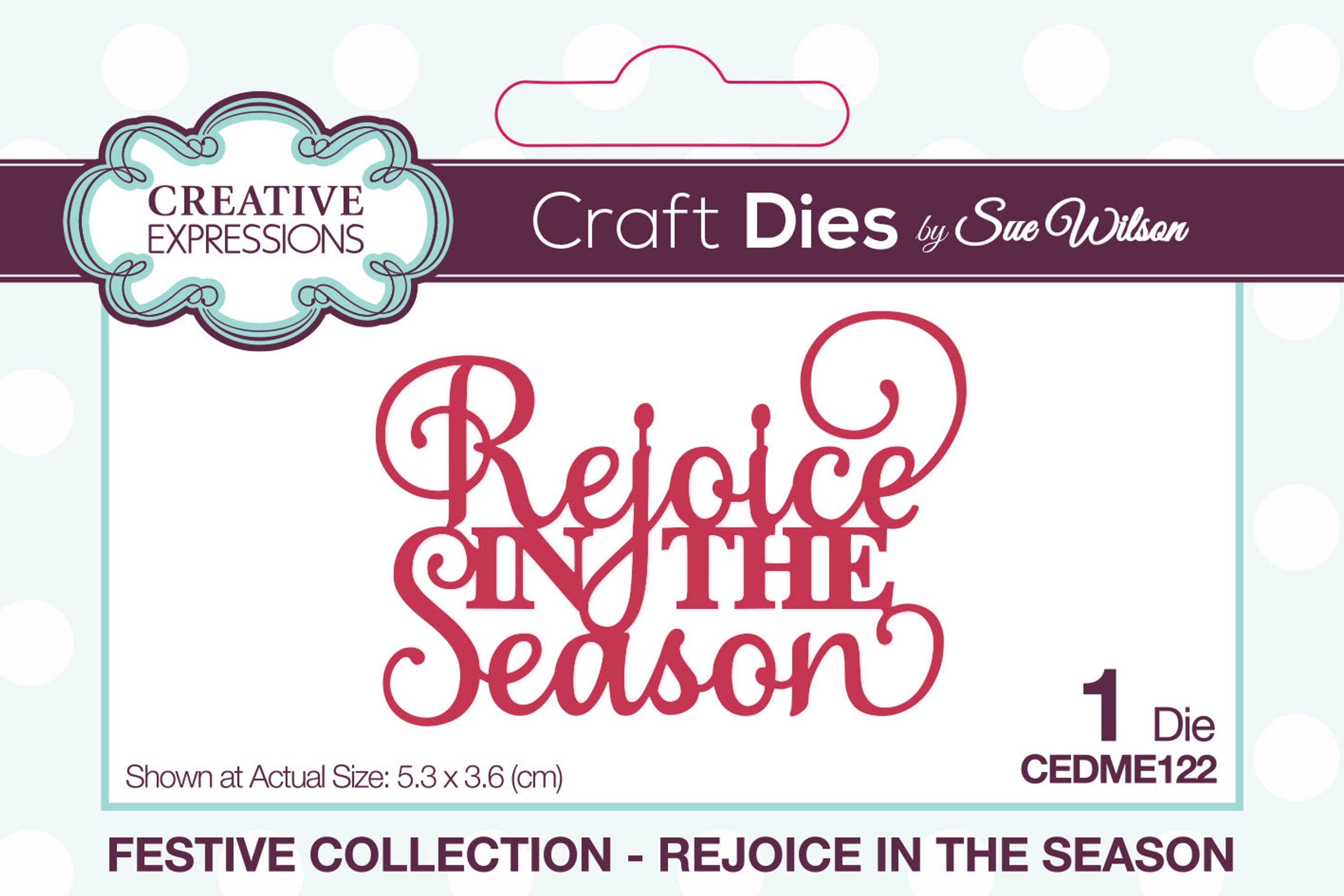 Creative Expressions Sue Wilson Festive Mini Expressions Duos Rejoice In The Season Craft Die
