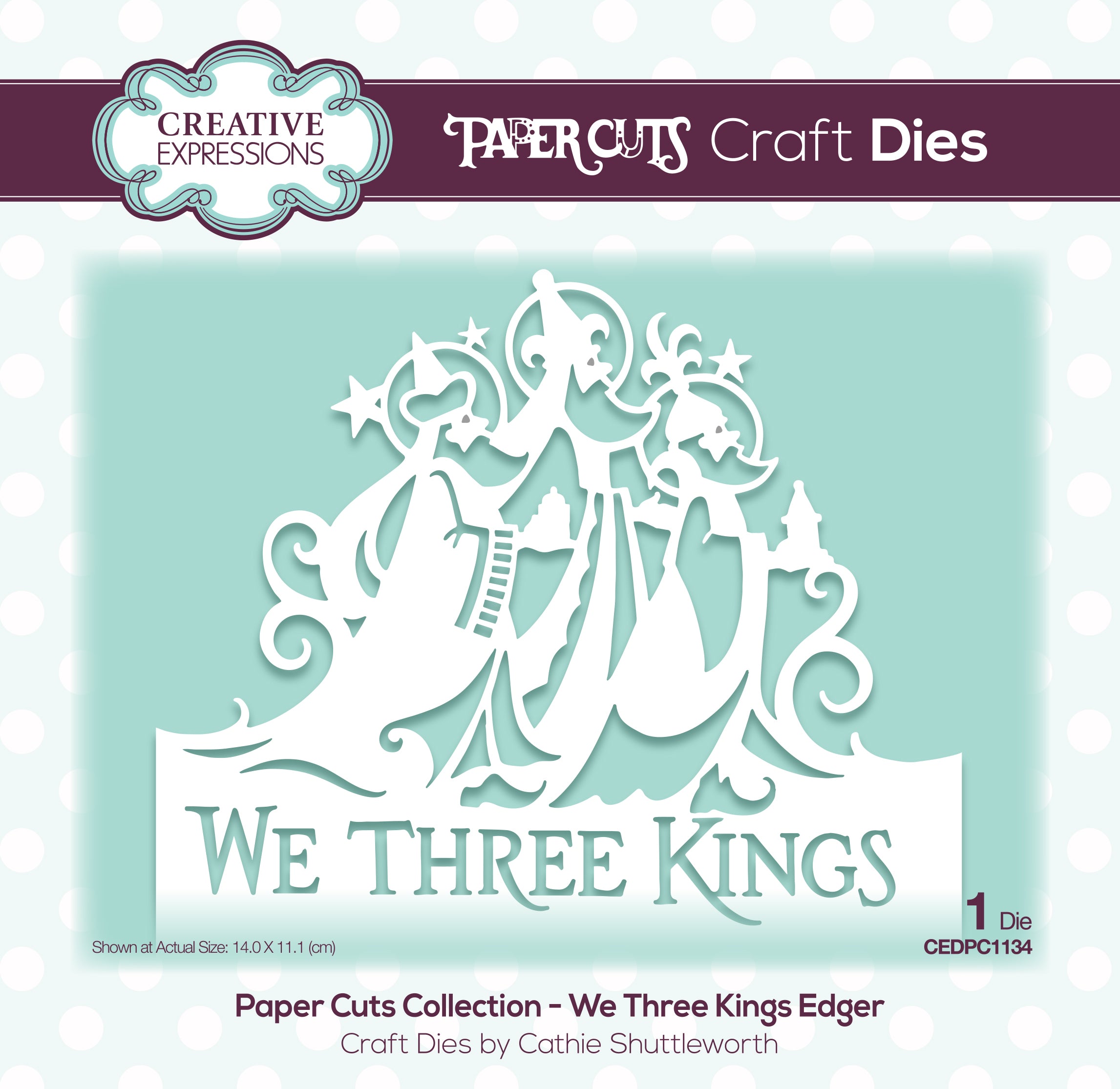 Paper Cuts Edger We Three Kings Craft Die